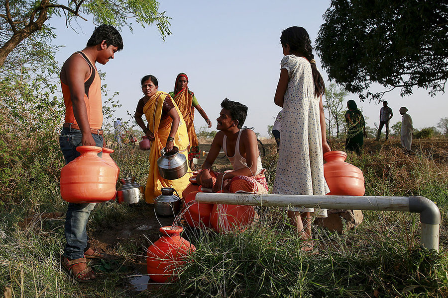 Women take southern India’s drought into their own hands – one shovel at a time